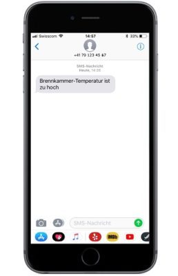 Alarmierung per SMS.